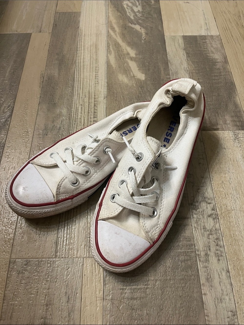 Converse White Canvas Sneakers